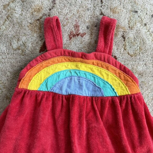 READ Little Bird 🌈 Rainbow Terry Dress - Picture 2 of 6